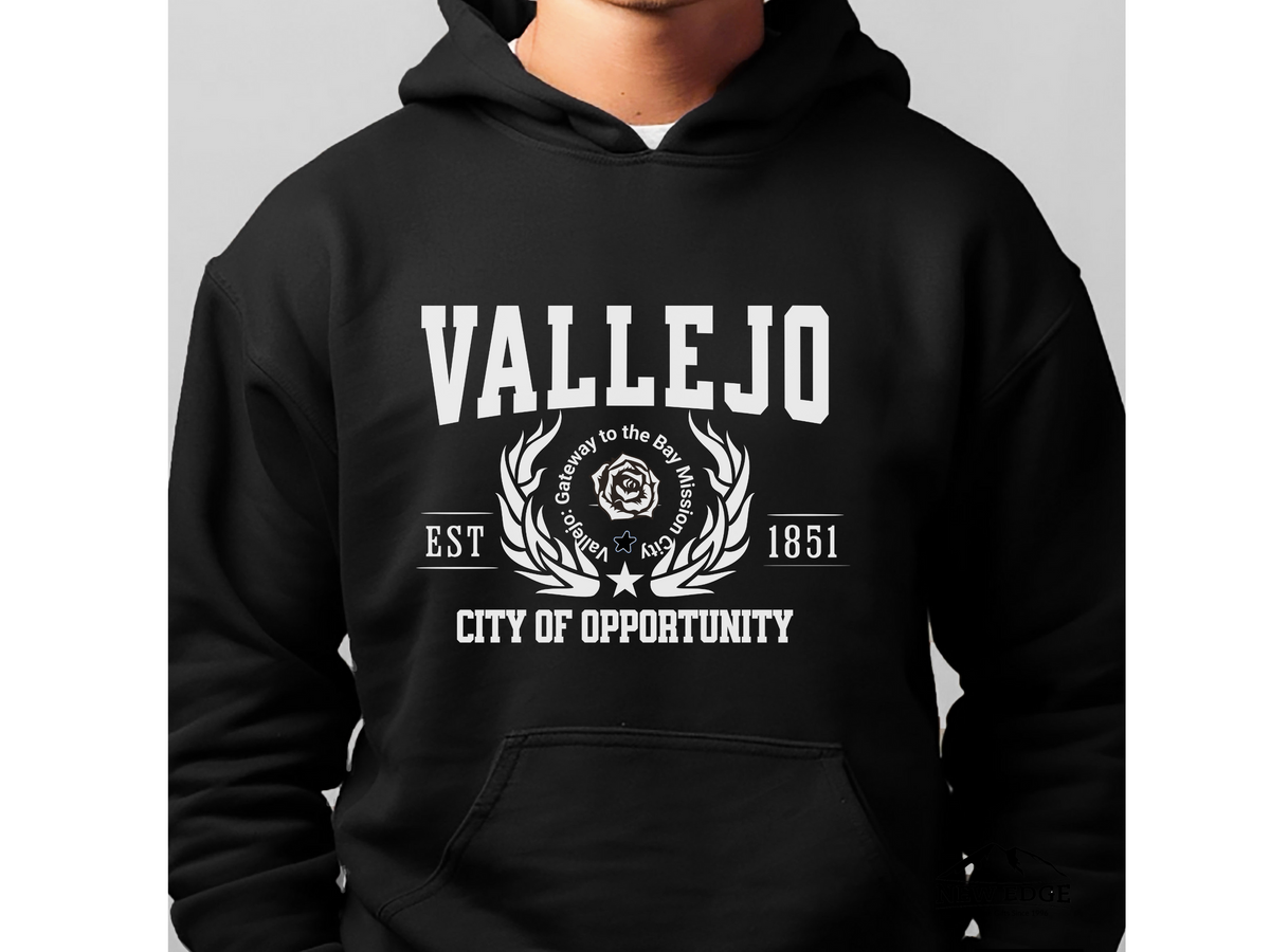 Vallejo Legacy Hoodie "City of Opportunity" California Pride Unisex Sweatshirt