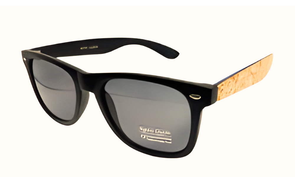 CORK-TEXTURED WAYFARER SHADES: WF01-CORK