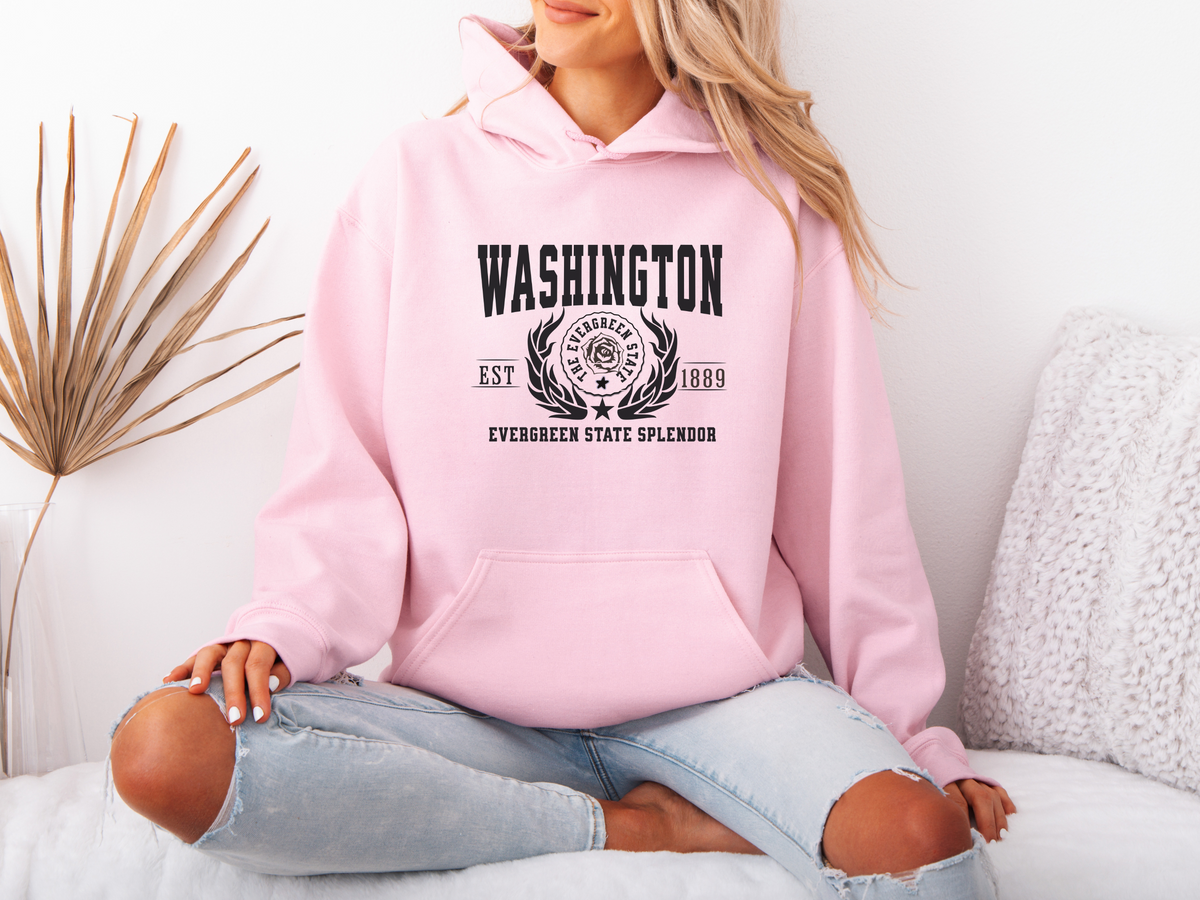 State Legacy Unisex Hoodie – Washington, Evergreen State Splendor