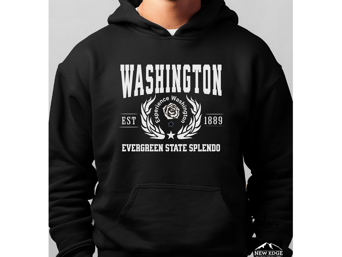 State Legacy Unisex Hoodie – Washington, Evergreen State Splendor