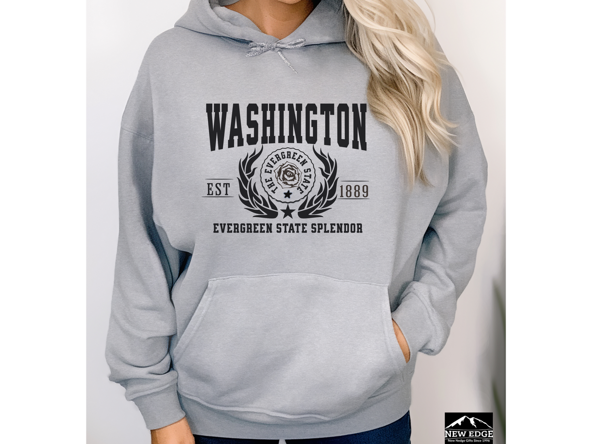 State Legacy Unisex Hoodie – Washington, Evergreen State Splendor