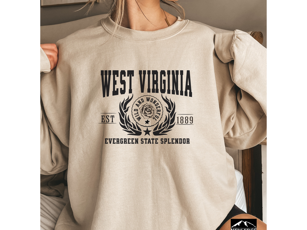 West Virginia State Legacy Sweatshirt – Wild and Wonderful | Unisex Mountain State Comfort Crewneck