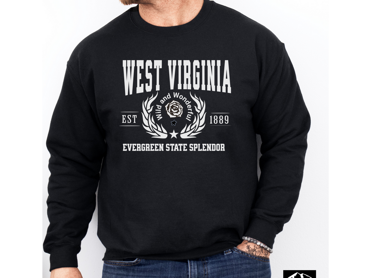 West Virginia State Legacy Sweatshirt – Wild and Wonderful | Unisex Mountain State Comfort Crewneck