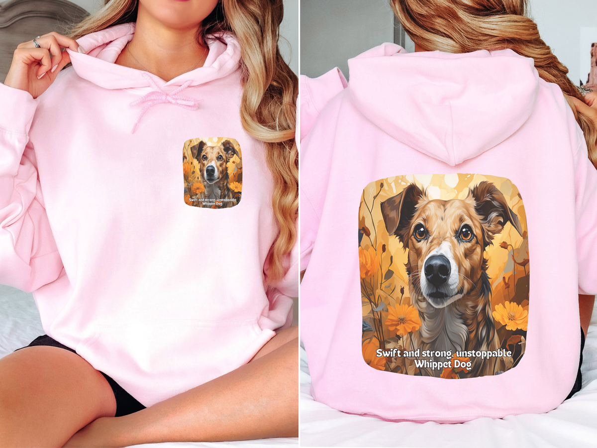 Unstoppable Whippet Sunflower Hoodie – Swift, Strong & Bold