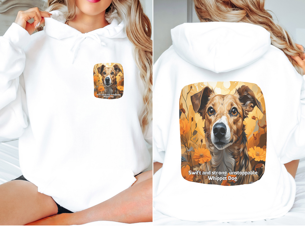 Unstoppable Whippet Sunflower Hoodie – Swift, Strong & Bold