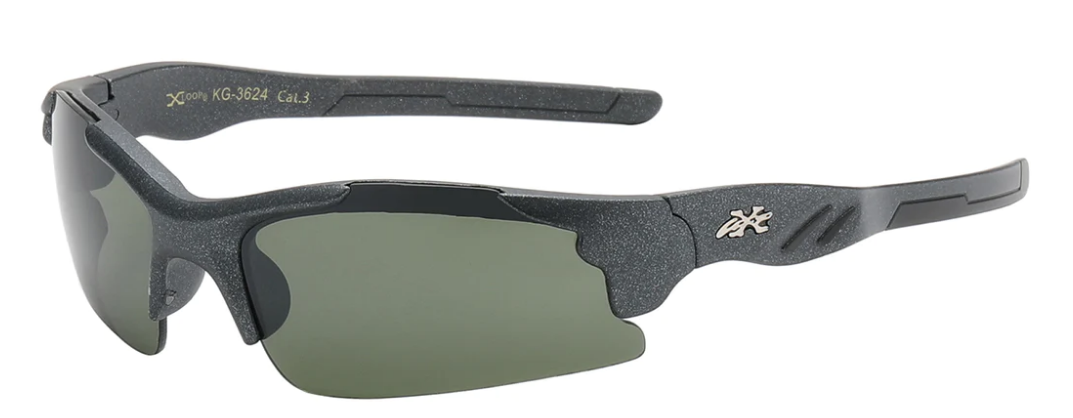 "JUNIORS XLOOP KG-X3624 SPORTY POLYCARBONATE SEMI RIMLESS KIDS JUNIORS SUNGLASSES