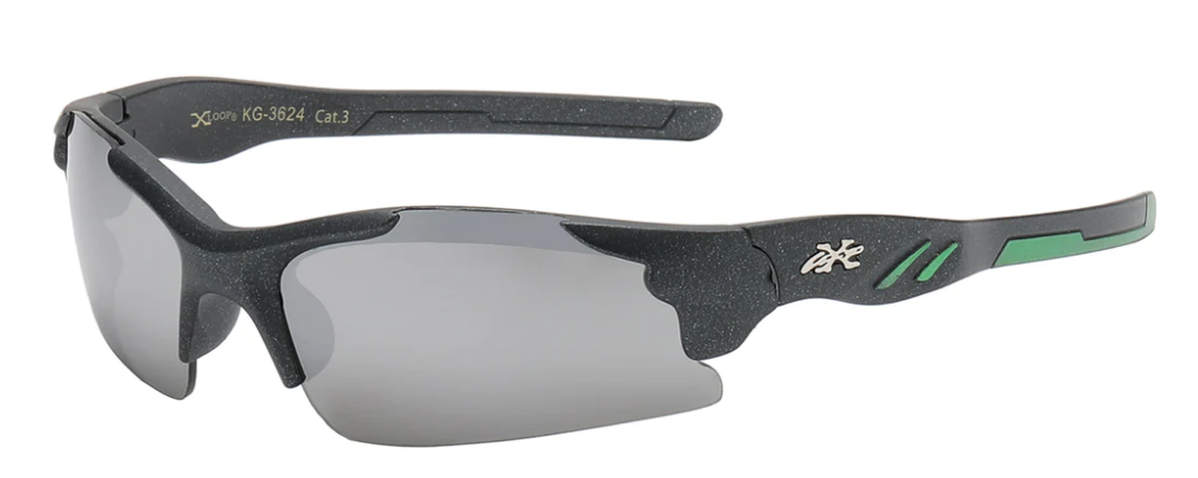 "JUNIORS XLOOP KG-X3624 SPORTY POLYCARBONATE SEMI RIMLESS KIDS JUNIORS SUNGLASSES