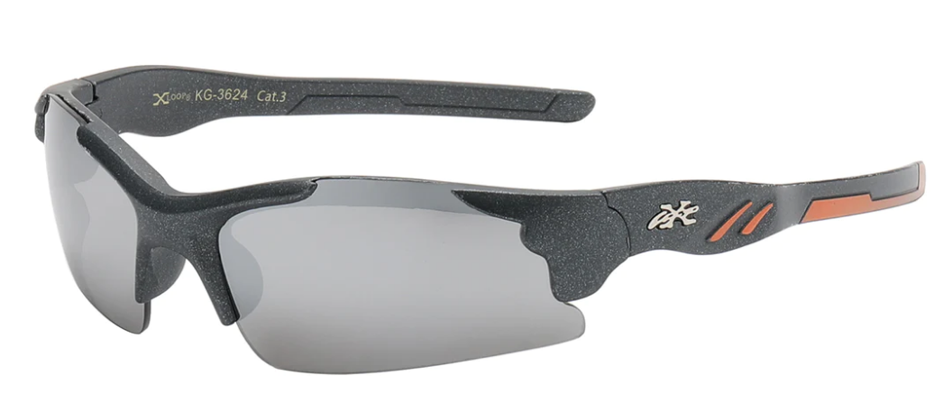 "JUNIORS XLOOP KG-X3624 SPORTY POLYCARBONATE SEMI RIMLESS KIDS JUNIORS SUNGLASSES