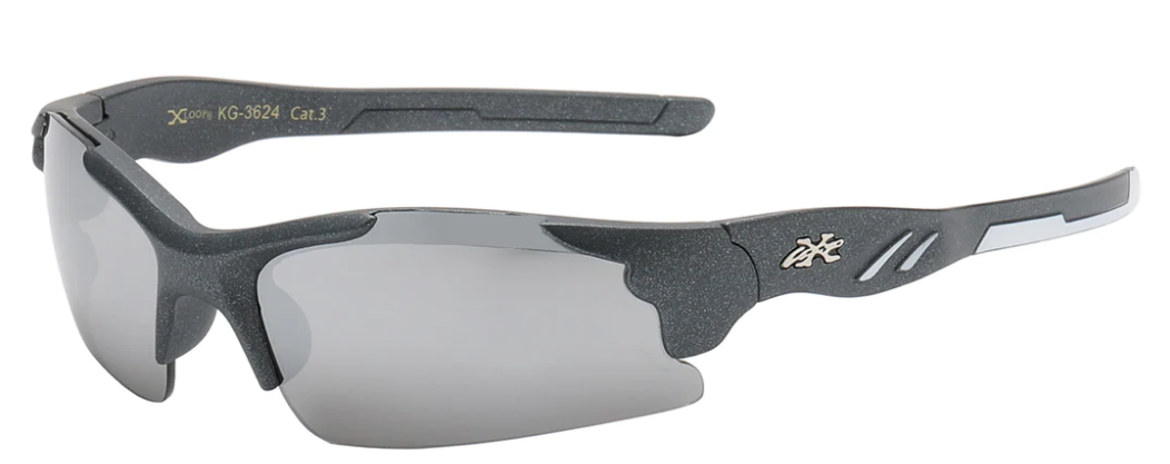 "JUNIORS XLOOP KG-X3624 SPORTY POLYCARBONATE SEMI RIMLESS KIDS JUNIORS SUNGLASSES