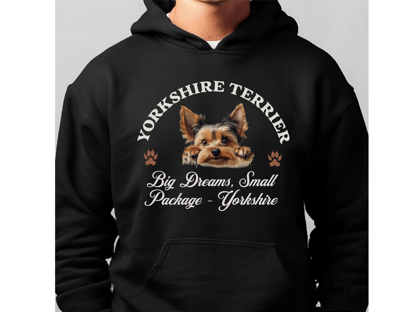 Yorkshire Terrier Dog Hoodie – "Big Dreams, Small Package – Yorkshire" | Cute & Cozy Unisex Pet Sweatshirt