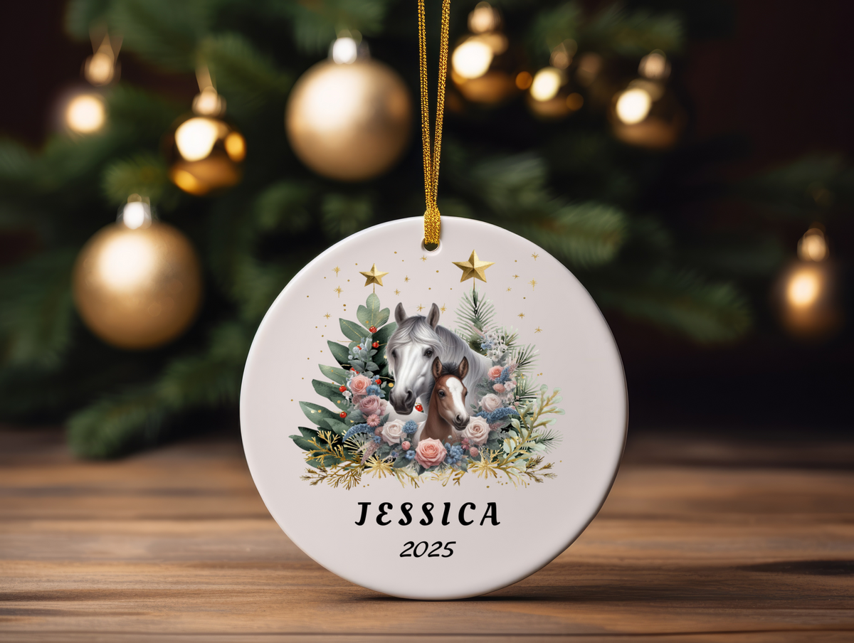 Personalized Name Ornament 2025 | First Christmas Family Keepsake | Custom Holiday Name Decoration | Unique Christmas Gift