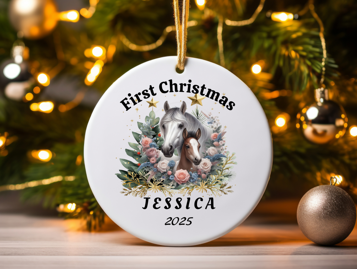 Personalized Name Ornament 2025 | First Christmas Family Keepsake | Custom Holiday Name Decoration | Unique Christmas Gift