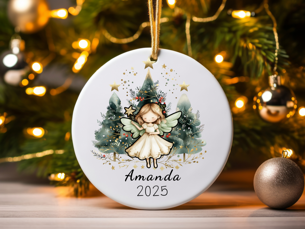 Personalized Name Ornament 2025 | First Christmas Family Keepsake | Custom Holiday Name Decoration | Unique Christmas Gift