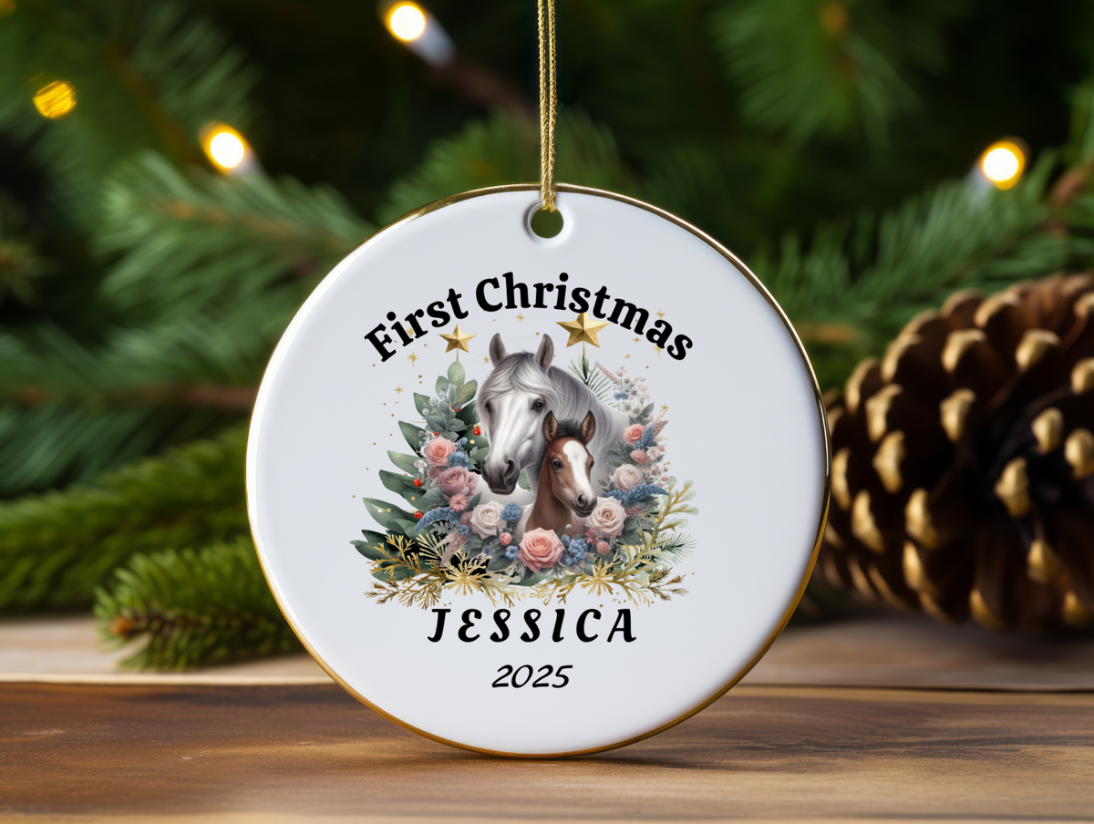 Personalized Name Ornament 2025 | First Christmas Family Keepsake | Custom Holiday Name Decoration | Unique Christmas Gift