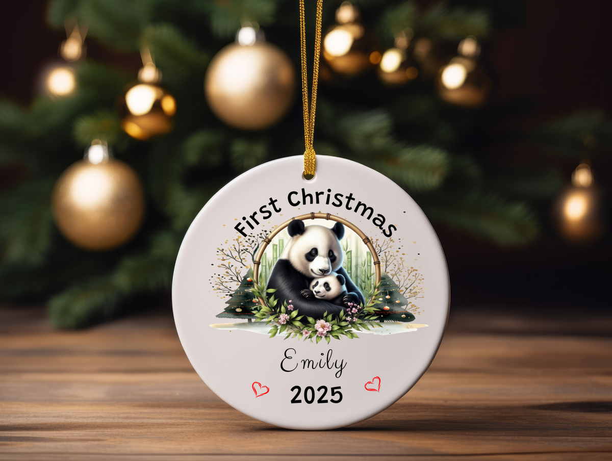 Personalized Name Ornament 2025 | First Christmas Family Keepsake | Custom Holiday Name Decoration | Unique Christmas Gift