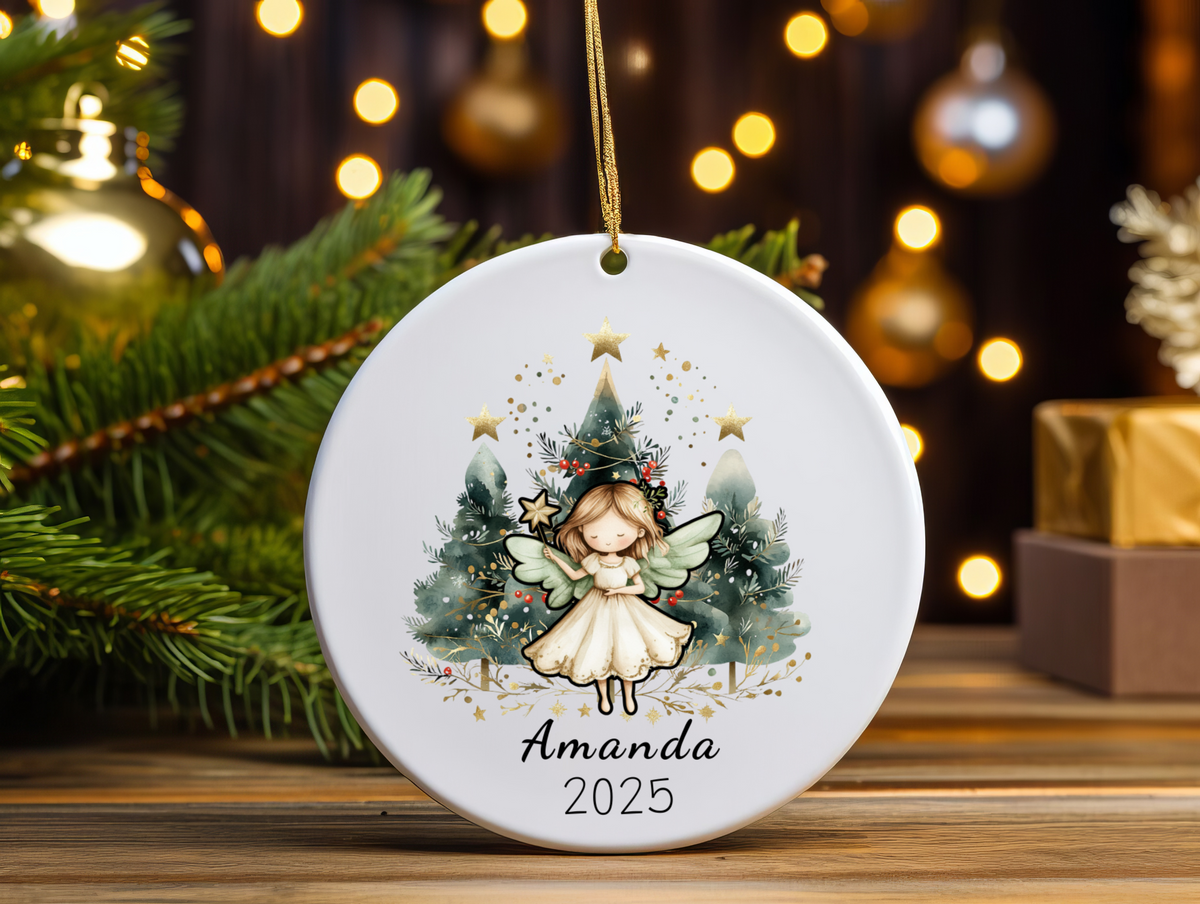 Personalized Name Ornament 2025 | First Christmas Family Keepsake | Custom Holiday Name Decoration | Unique Christmas Gift