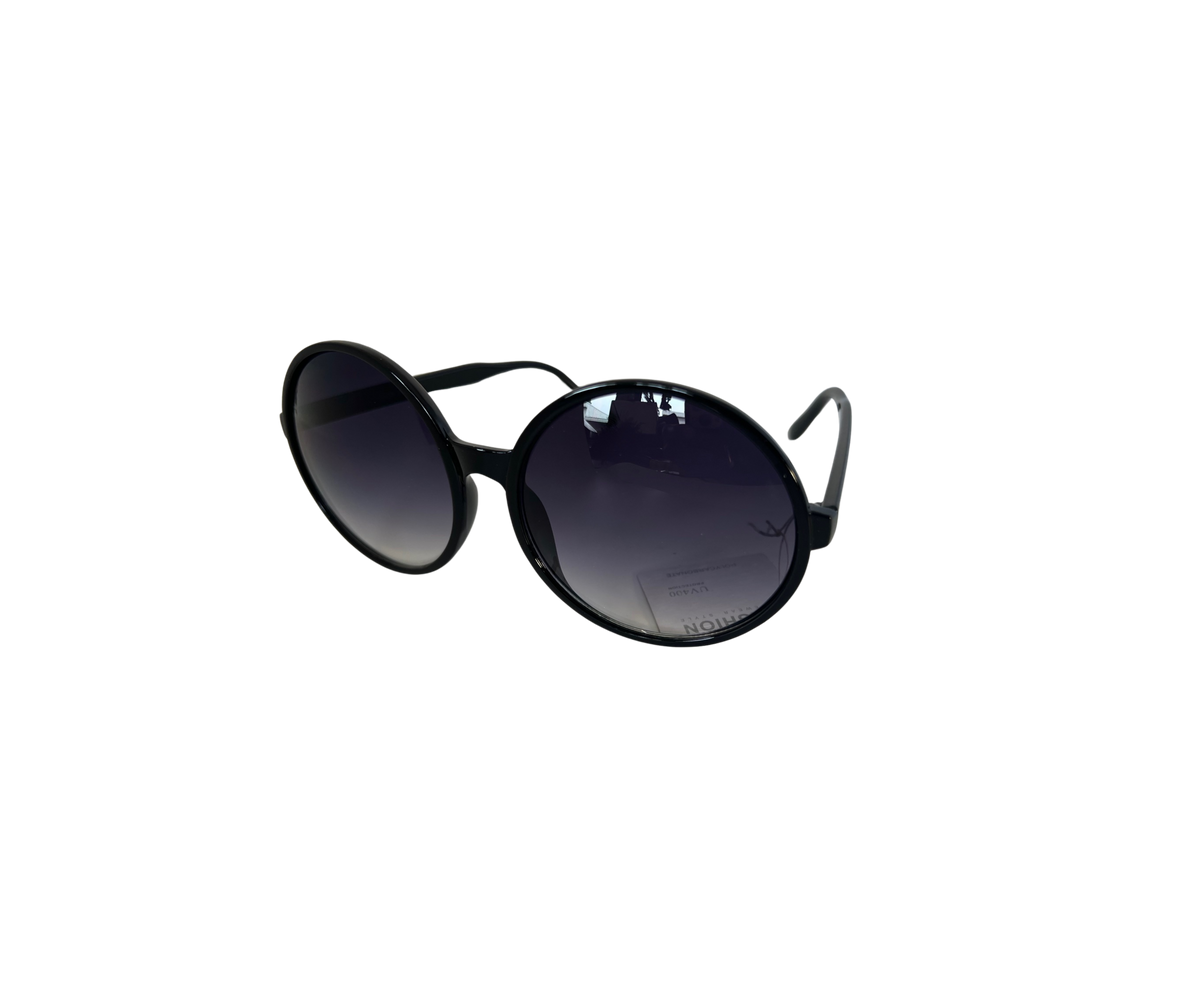 MAKE A STATEMENT: 80828 ROUND OVERSIZE SUNGLASSES BY NEW EDGE EYEWEAR"
