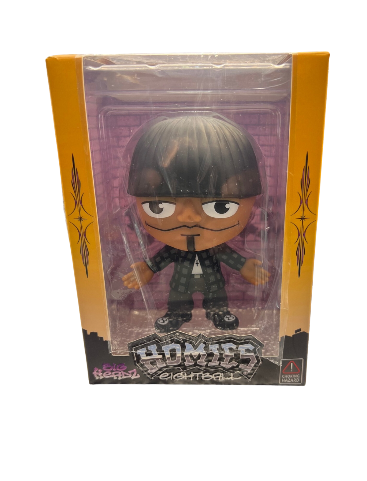HOMIES™ - EIGHTBALL BIG HEADZ FIGURE: COLLECTIBLE URBAN CULTURE TOY