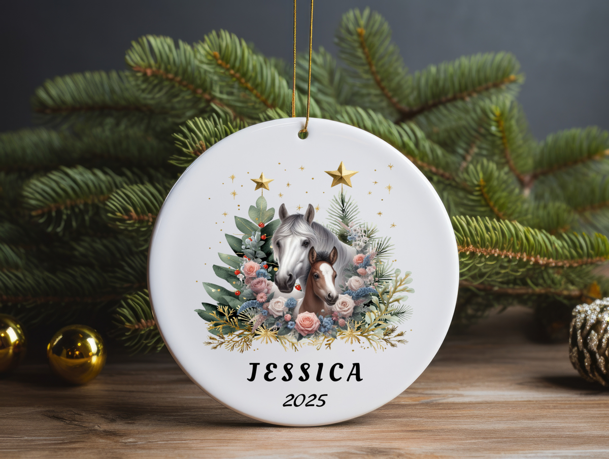 Personalized Name Ornament 2025 | First Christmas Family Keepsake | Custom Holiday Name Decoration | Unique Christmas Gift