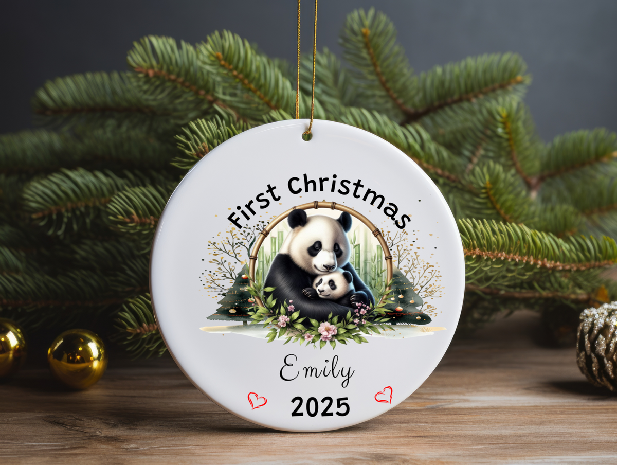 Personalized Name Ornament 2025 | First Christmas Family Keepsake | Custom Holiday Name Decoration | Unique Christmas Gift