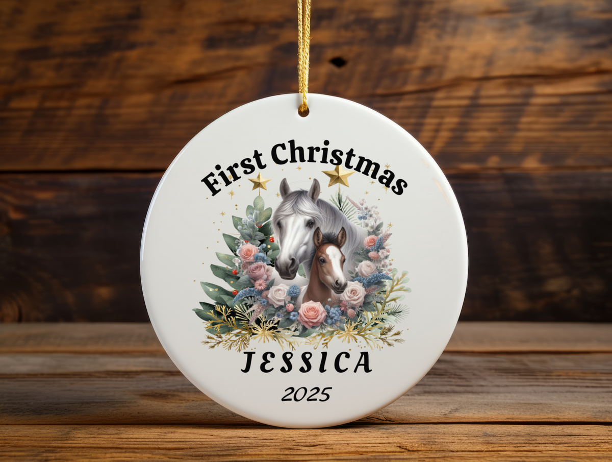 Personalized Name Ornament 2025 | First Christmas Family Keepsake | Custom Holiday Name Decoration | Unique Christmas Gift