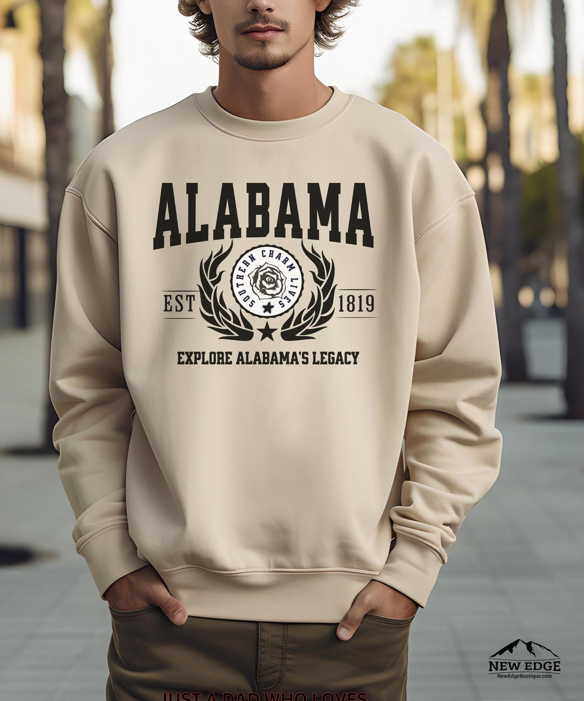 Alabama State Crewneck Sweatshirt - Explore Alabama's Legacy - Heritage Pride Apparel