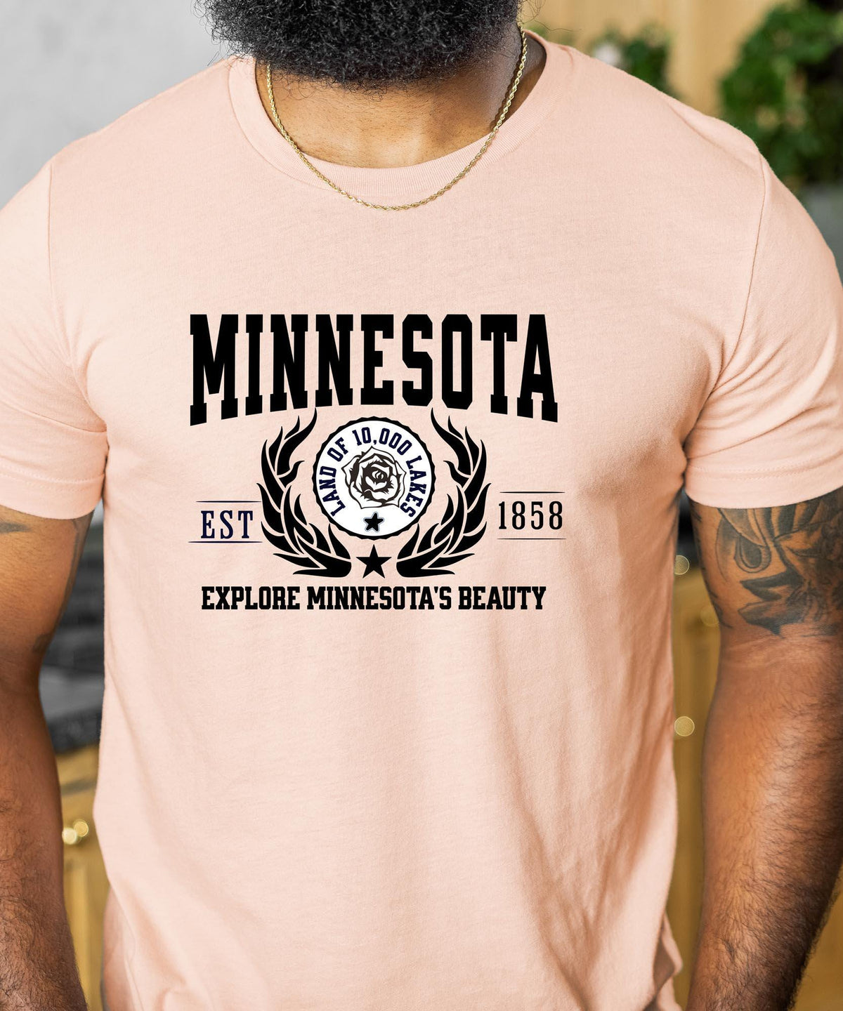 Minnesota State - "Explore Minnesota's Beauty" Slogan T-Shirt for Nature Enthusiasts & Proud Minnesotans