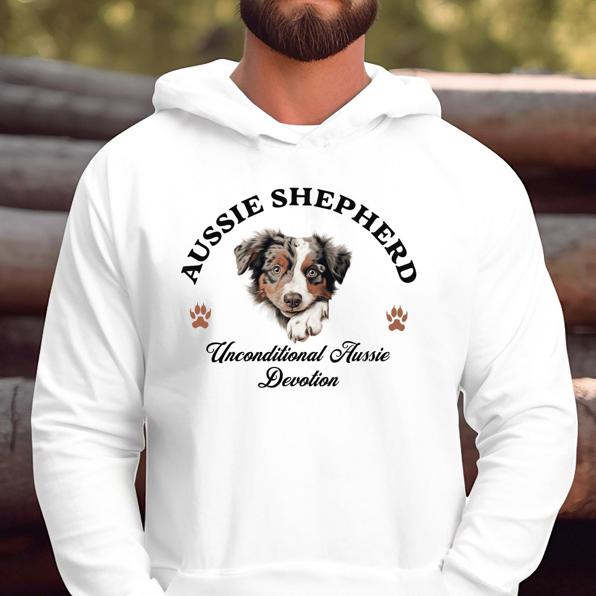 Australian Shepherd Unisex Hoodie  Versatile Beauty, Unconditional Aussie Devotion for Dog Enthusiasts