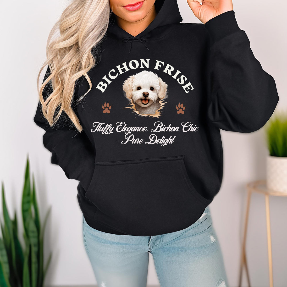 Bichon Frise Unisex Hoodie  Fluffy Elegance Meets Everyday Comfort, Dog Lover Apparel for Cozy Style and Chic Charm
