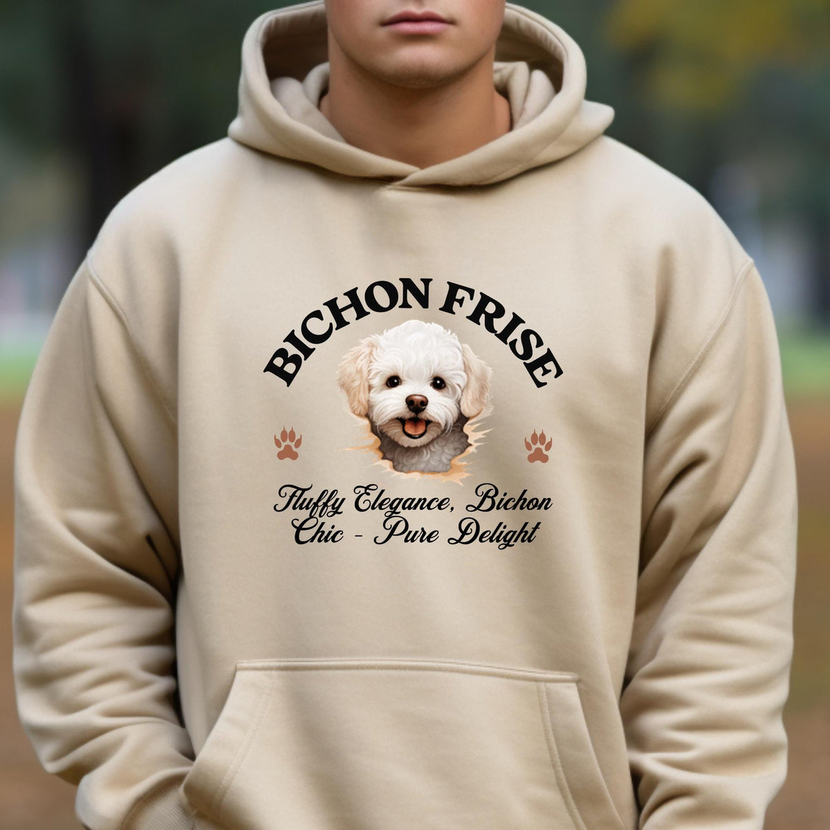 Bichon Frise Unisex Hoodie  Fluffy Elegance Meets Everyday Comfort, Dog Lover Apparel for Cozy Style and Chic Charm