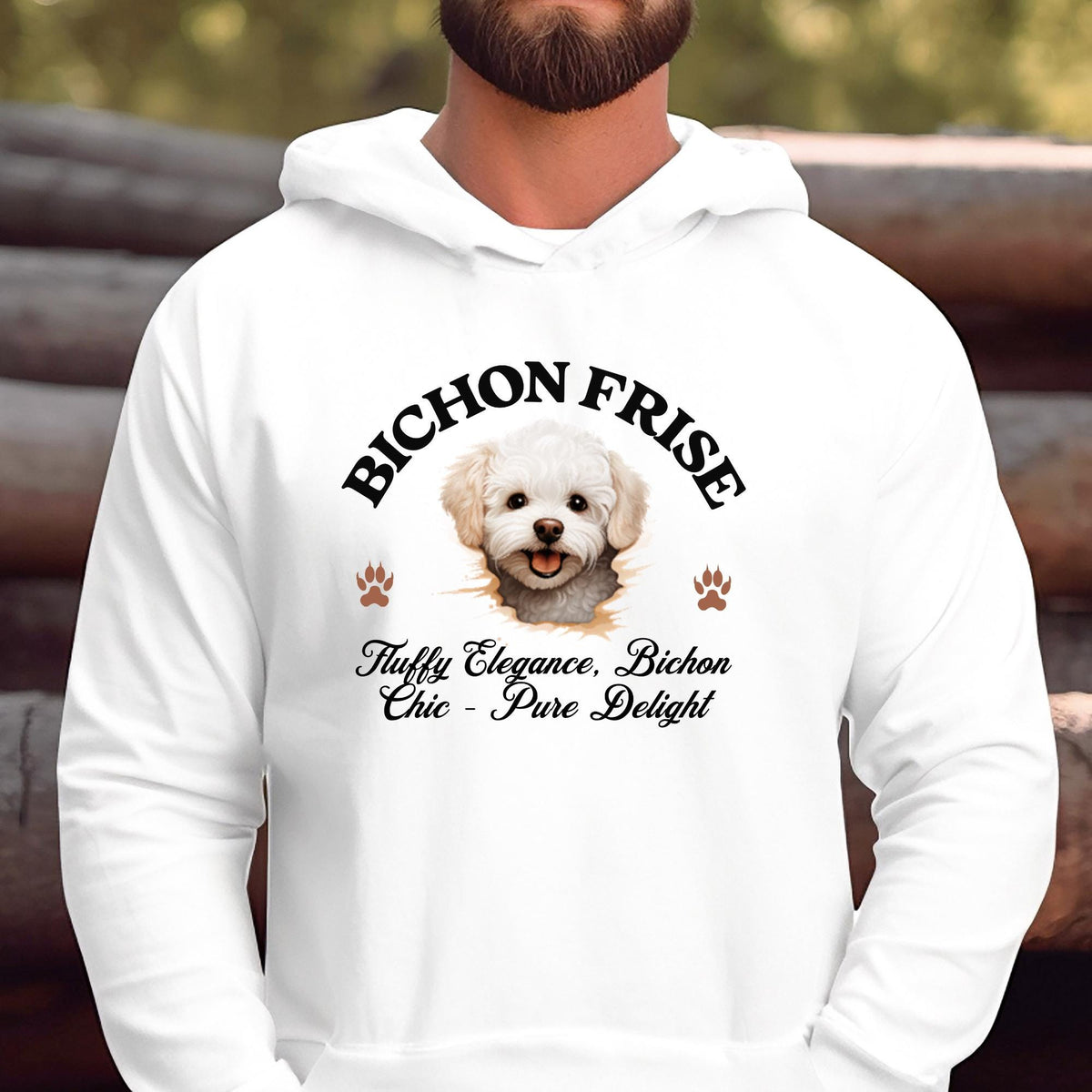 Bichon Frise Unisex Hoodie  Fluffy Elegance Meets Everyday Comfort, Dog Lover Apparel for Cozy Style and Chic Charm
