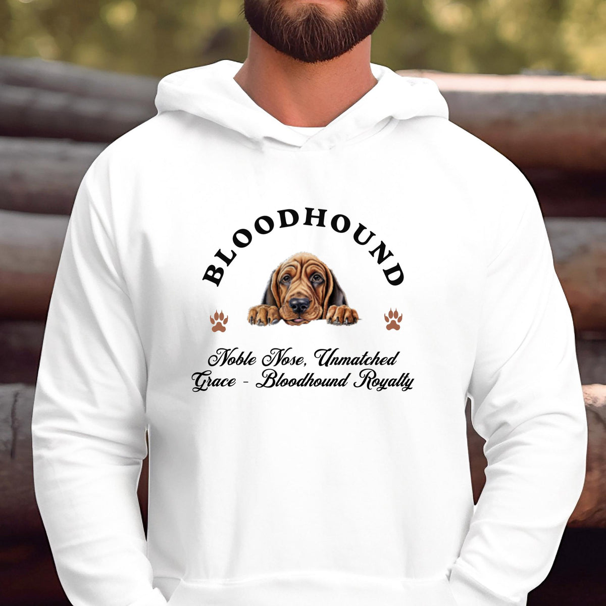 Bloodhound Unisex Hoodie  Noble Style for Dog Lovers, Celebrate Bloodhound Royalty with Unmatched Grace and Cozy Comfort