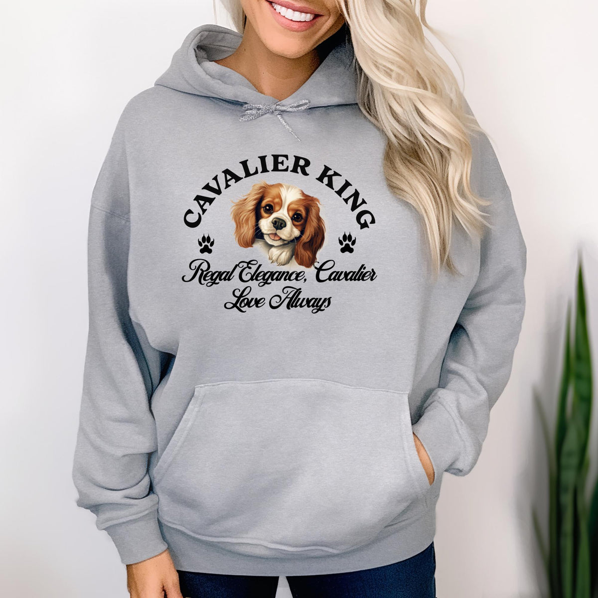 Cavalier King Charles Spaniel Unisex Hoodie  Regal Elegance Meets Everyday Comfort, Celebrate Cavalier Love Always