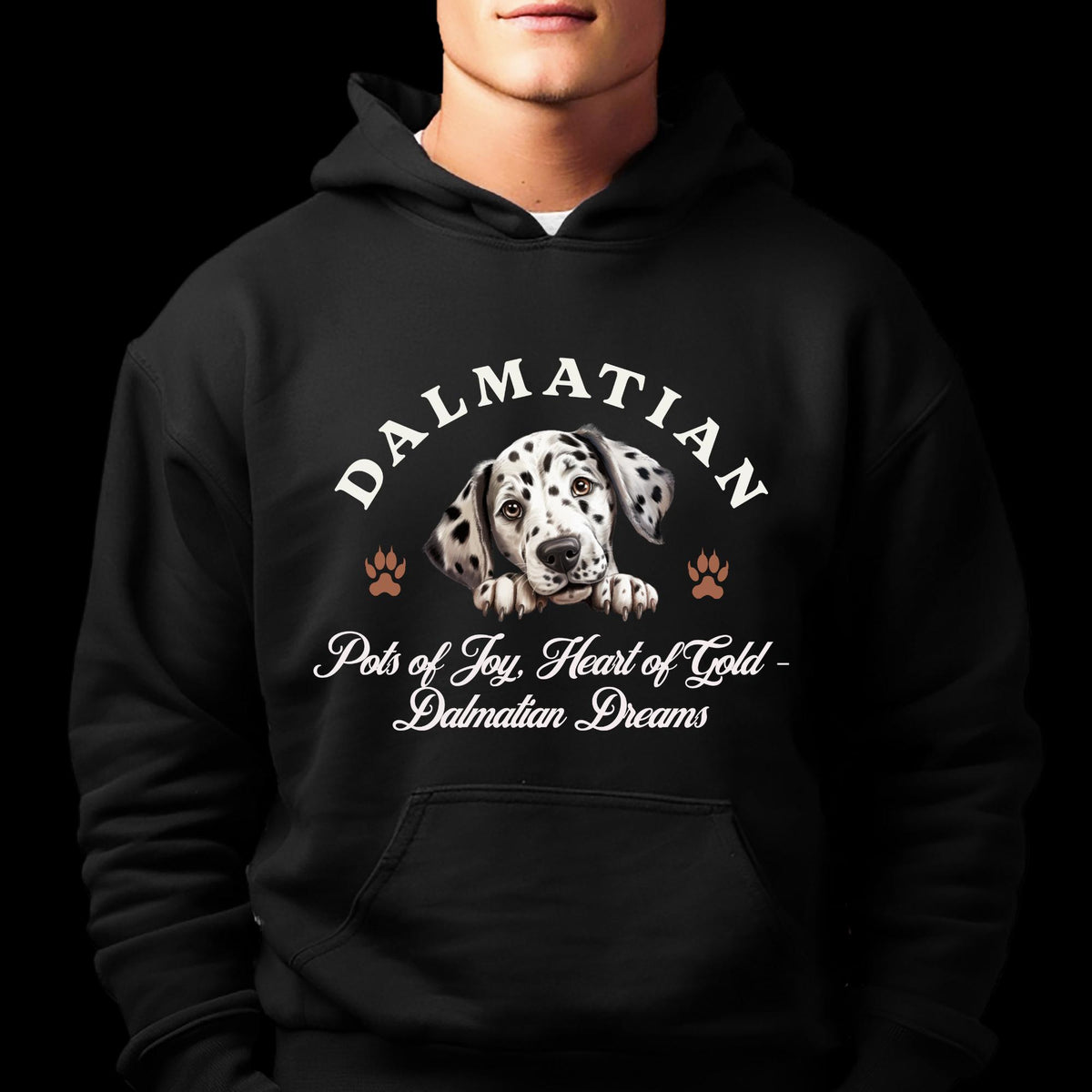 Dalmatian Hoodie - Pots of Joy and Heart of Gold, Celebrate Dalmatian Dreams in Style and Comfort