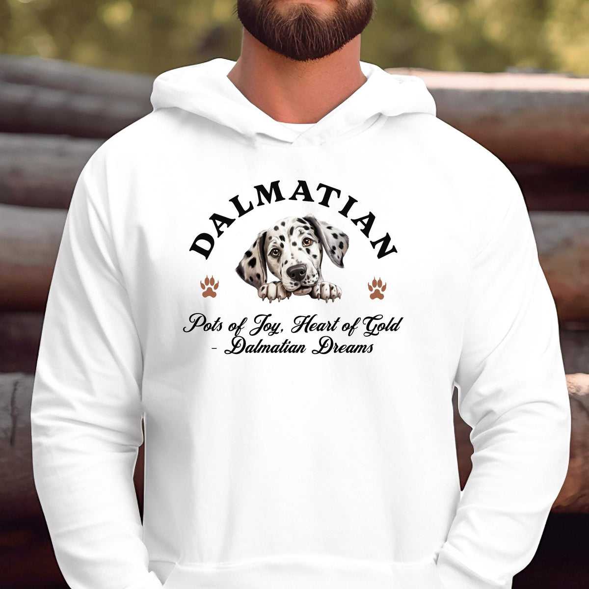 Dalmatian Hoodie - Pots of Joy and Heart of Gold, Celebrate Dalmatian Dreams in Style and Comfort