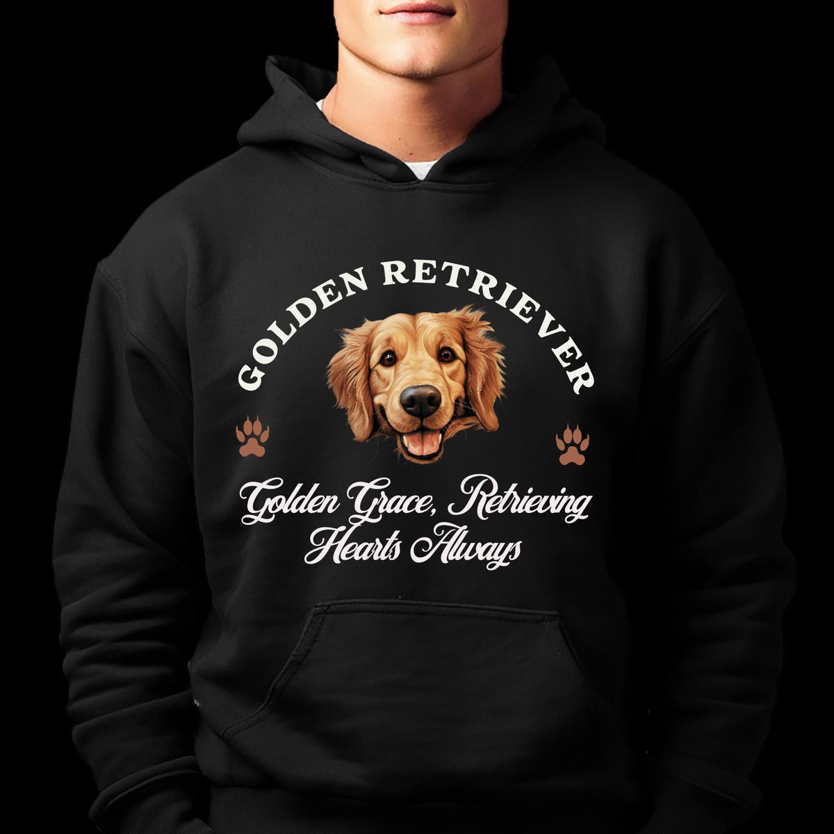 Golden Retriever Unisex Hoodie  Golden Grace, Cozy Style for Retrieving Hearts Always
