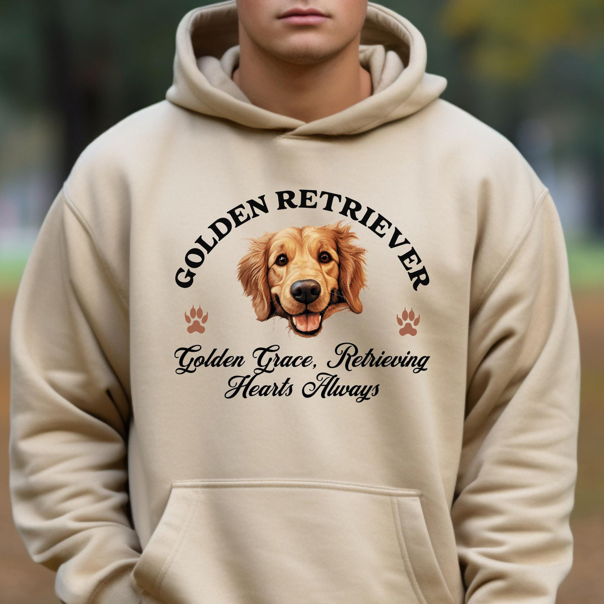 Golden Retriever Unisex Hoodie  Golden Grace, Cozy Style for Retrieving Hearts Always