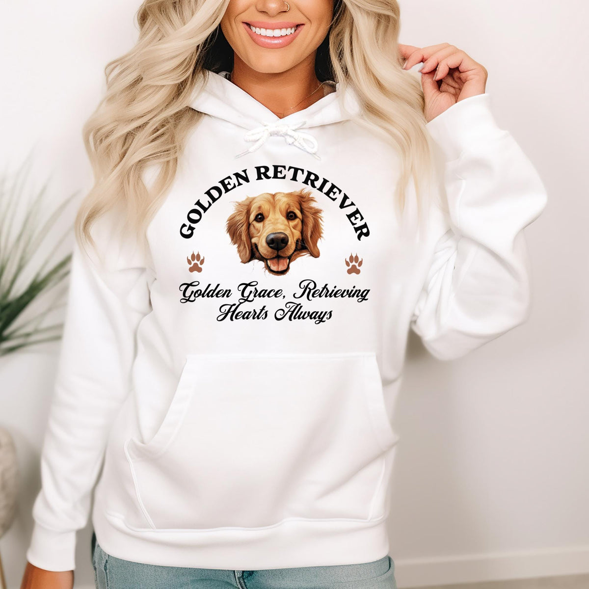 Golden Retriever Unisex Hoodie  Golden Grace, Cozy Style for Retrieving Hearts Always