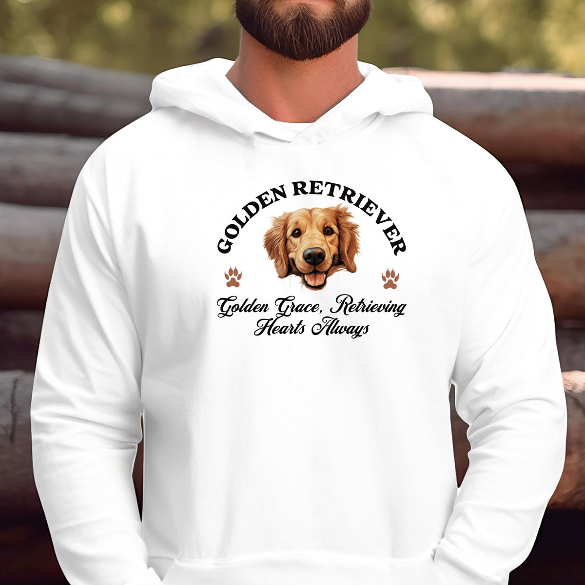 Golden Retriever Unisex Hoodie  Golden Grace, Cozy Style for Retrieving Hearts Always