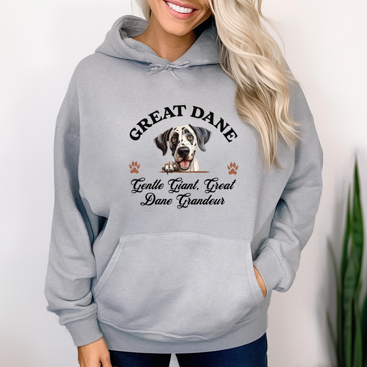 Great Dane Unisex Hoodie  Gentle Giant Comfort, Embrace Great Dane Grandeur