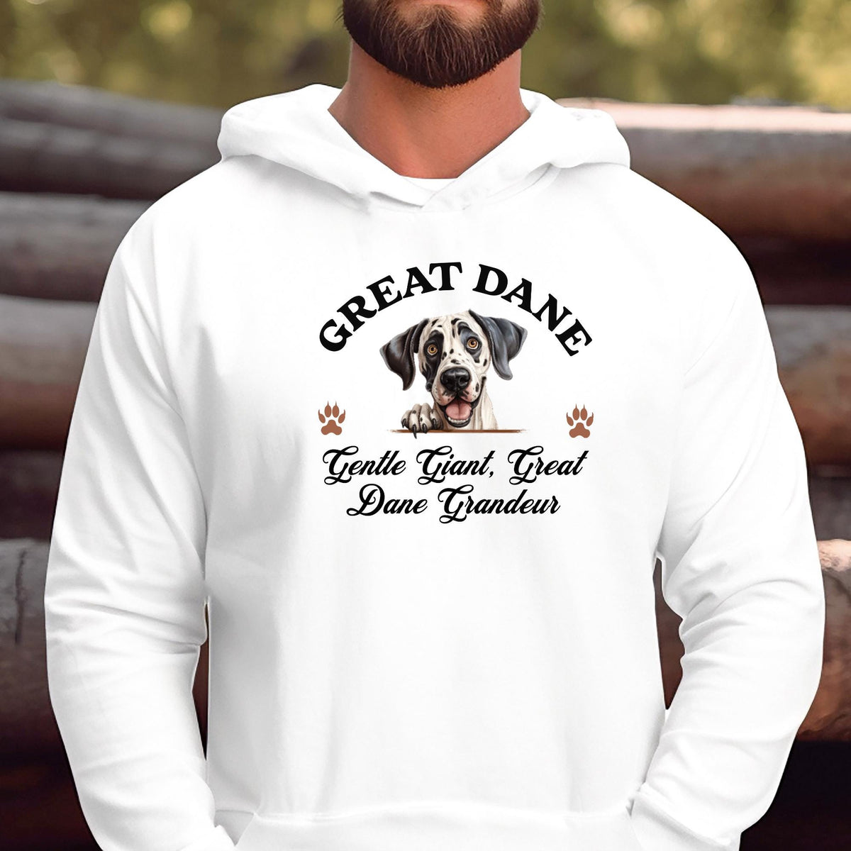 Great Dane Unisex Hoodie  Gentle Giant Comfort, Embrace Great Dane Grandeur