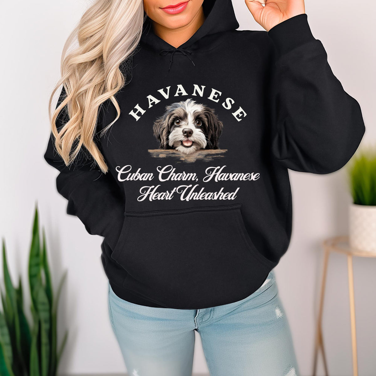 Havanese Unisex Hoodie  Cuban Charm, Havanese Heart Unleashed, Stylish Comfort for Dog Lovers