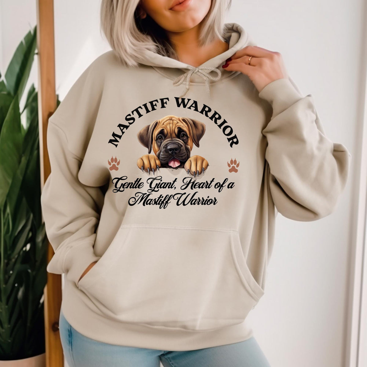 Mastiff Warrior Unisex Hoodie  Gentle Giant Comfort, Heart of a Mastiff Warrio