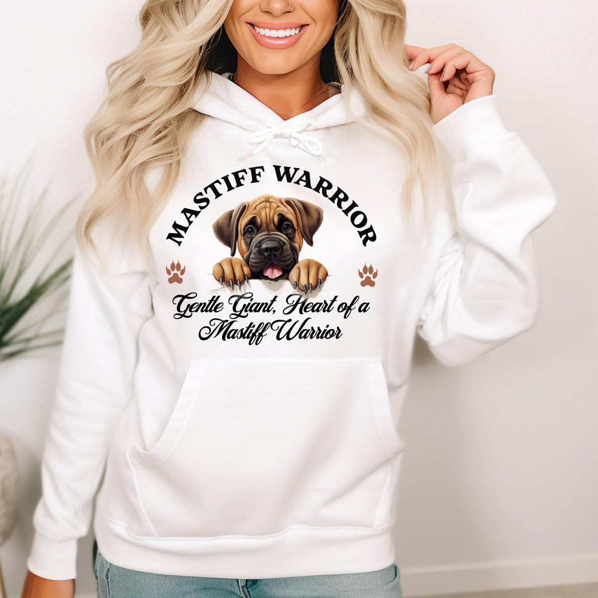 Mastiff Warrior Unisex Hoodie  Gentle Giant Comfort, Heart of a Mastiff Warrio