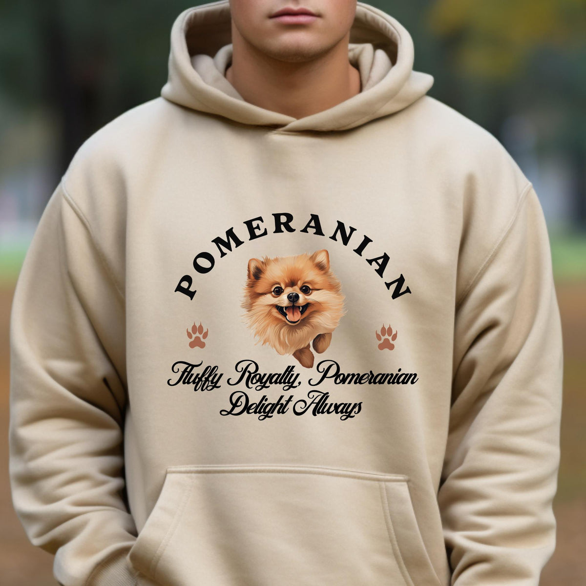Pomeranian Unisex Hoodie  Fluffy Royalty Comfort, Pomeranian Delight Always in Style