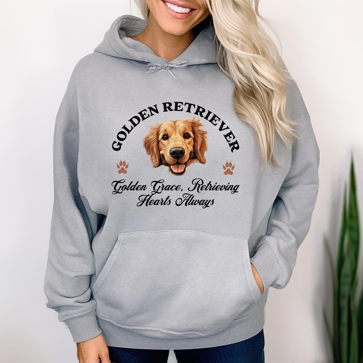 Golden Retriever Unisex Hoodie  Golden Grace, Cozy Style for Retrieving Hearts Always