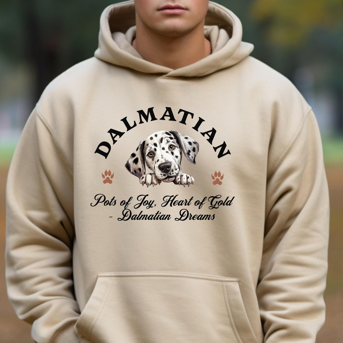Dalmatian Hoodie - Pots of Joy and Heart of Gold, Celebrate Dalmatian Dreams in Style and Comfort