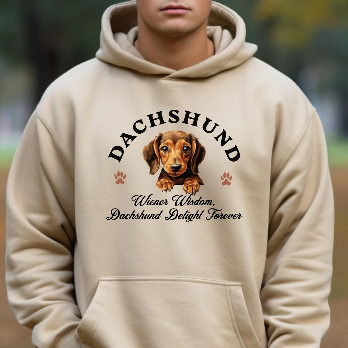 Dachshund Hoodie - Wiener Wisdom and Dachshund Delight in a Cozy Unisex Fit for Dog Lovers