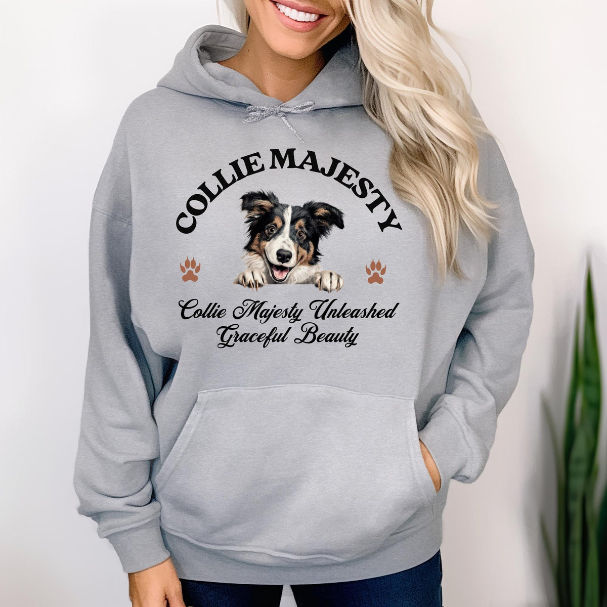 Collie Majesty Hoodie - Unleash Graceful Beauty with Style, Comfort, and a Touch of Dog Lover Pride