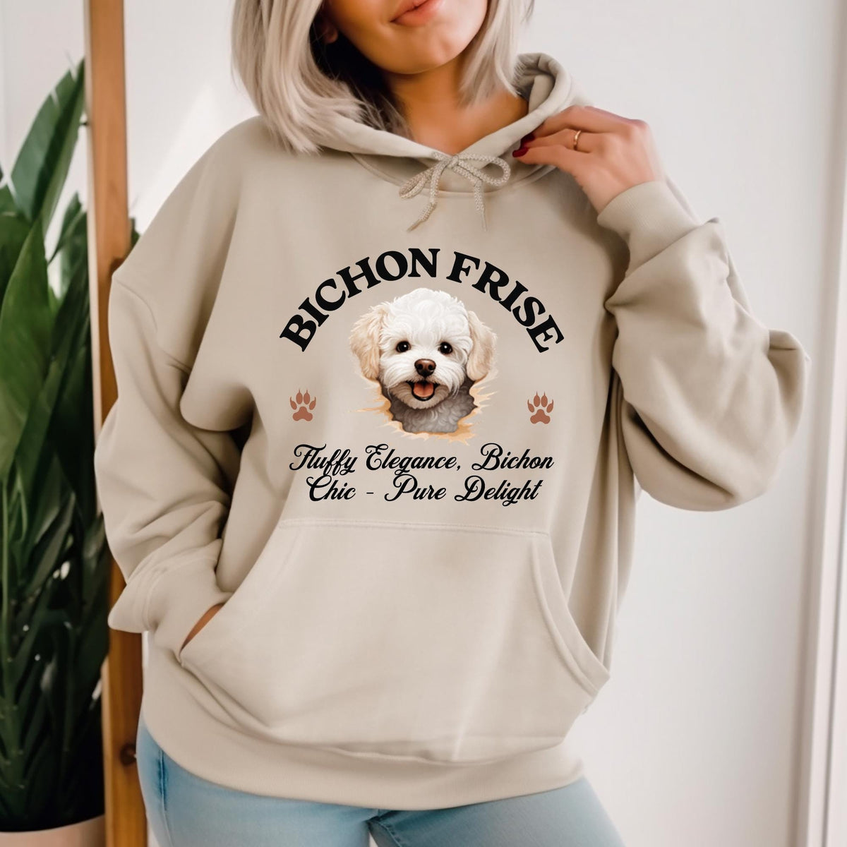 Bichon Frise Unisex Hoodie  Fluffy Elegance Meets Everyday Comfort, Dog Lover Apparel for Cozy Style and Chic Charm